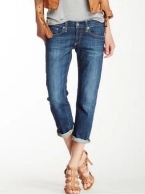 AG Adriano Goldschmied Women’s Low Rise Tomboy Straight Crop Jeans Size 26 Reg